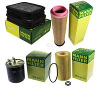 Juego de filtros del paquete inspección MANN-FILTER para Mercedes-Benz Clase E