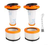 Juego de filtros eficientes para aspiradora XForce para aspiradora 9 60, diseño lavable con filtros pre y motor más cepillo de limpieza para un uso fácil