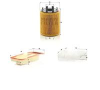 Juego de filtros FIAT 500, PANDA, PANDA III MANN FILTER