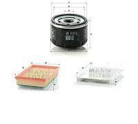 Juego de filtros FIAT BRAVO II, STILO MANN FILTER