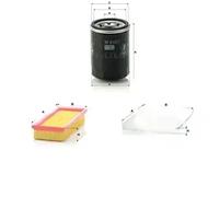 Juego de filtros FIAT PANDA Furgon/hatchback (169_), PANDA II MANN FILTER