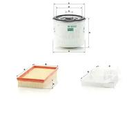 Juego de filtros FORD FOCUS I, FOCUS I Furgon/kombi (DNW), TOURNEO CONNECT, I