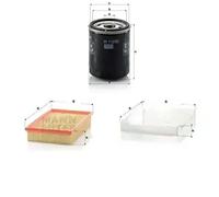 Juego de filtros FORD FOCUS II, FOCUS MK2 MANN FILTER