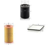 Juego de filtros FORD, NISSAN MAVERICK, MAVERICK I, TERRANO II MANN FILTER