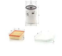 MANN-FILTER C 28 050 Filtro de aire - para Automóviles + Vehículos de transporte