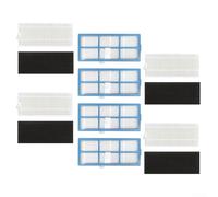 Juego de filtros Hepa compatible con la aspiradora robótica Deenkee D40, incluye cuatro filtros estándar y cuatro filtros de origami para una captura eficaz del polvo y un rendimiento duradero en