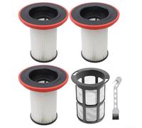 Juego de filtros HEPA de repuesto para Bosch Unlimited Gen2-Series 8, BBS1... BBS8... BCS1... BCS8... BKS8 12036642 12023349, incluye cubierta de filtro y cepillo de limpieza (B)