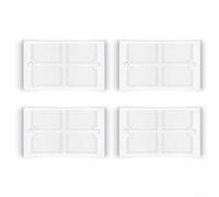 Juego de filtros HEPA de repuesto para Ecovacs para aspiradoras DEEBOT X8 Pro / X9 Pro / T80 - Paquete de 4, marco ABS de alta resistencia con verdadera filtración HEPA para un aire interior más