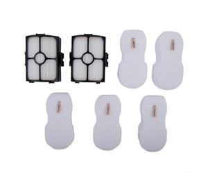 Juego de filtros HEPA lavables compatibles con Shark Stratos UltraLight para DuoClean para PowerFins Vacuum HZ3000 HZ3002, filtros de espuma y fieltro de repuesto XHFHZ3000(B)