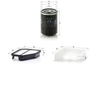 Juego de filtros HONDA CIVIC VIII MANN FILTER