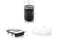 Juego de filtros HONDA CIVIC VIII MANN FILTER