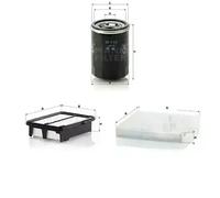 Juego de filtros HONDA HR-V II, JAZZ IV MANN FILTER