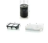 Juego de filtros HONDA INSIGHT II, JAZZ III MANN FILTER