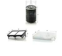 Juego de filtros HONDA JAZZ III MANN FILTER