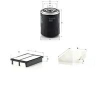 Juego de filtros HYUNDAI H-1 MANN FILTER