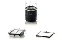 Juego de filtros HYUNDAI, KIA PICANTO II, i10 I MANN FILTER