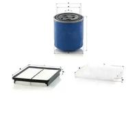 Juego de filtros HYUNDAI SANTA FÉ III MANN FILTER