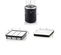 Filtro de aire MANN-FILTER C 2542