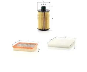 Juego de filtros JEEP GRAND CHEROKEE, GRAND CHEROKEE IV MANN FILTER