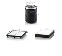 Juego de filtros KIA SORENTO I MANN FILTER