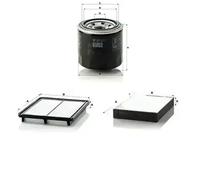 Juego de filtros KIA SORENTO I MANN FILTER