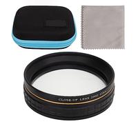 Juego de filtros macro de primer plano con bolsa (58 mm) - Vivitar +1 +2 +4 +10 - Mejora tu fotografía macro, instalación rápida para flores, insectos, joyas (62 mm)