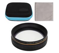 Juego de filtros macro de primer plano con bolsa (58 mm) - Vivitar +1 +2 +4 +10 - Mejora tu fotografía macro, instalación rápida para flores, insectos, joyas (49 mm)