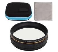 Juego de filtros macro de primer plano con bolsa (58 mm) - Vivitar +1 +2 +4 +10 - Mejora tu fotografía macro, instalación rápida para flores, insectos, joyas (58 mm)