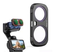 Juego de filtros magnéticos ND y CPL para Insta 360 Luna Ultra, Diffusion 1/4 y kit de filtro ajustable ND2-16-32, lente de vidrio óptico para accesorios Insa 360 Luna Ultra (difusión 1/4)