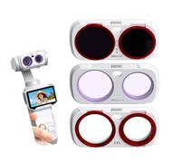 Juego de filtros magnéticos ND y CPL para Insta 360 Luna Ultra, Diffusion 1/4 y kit de filtro ajustable ND2-16-32 para lentes de cristal óptico, color blanco (CPL+difusión 1/4+ ajustable ND2-32)
