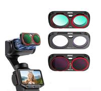 Juego de filtros magnéticos ND y CPL para Insta360 Luna Ultra, difusión 1/4 y kit de filtro ajustable ND2-16-32 lente de cristal óptico (CPL+difusión 1/4+ ajustable ND2-32)
