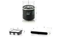 Juego de filtros MAZDA 3, 3 Furgon/hatchback (BM), 3 III MANN FILTER