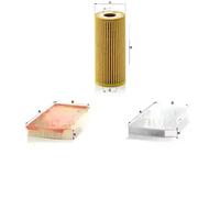 Juego de filtros MERCEDES-BENZ B W245, KLASA A (W169) MANN FILTER