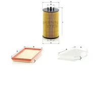 Juego de filtros MERCEDES-BENZ CLK (C209), CLK kabriolet (A209) MANN FILTER