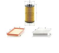 MANN-FILTER Filtro de aire C 3361-2 – set de 2 para automóviles y vehículos de transporte