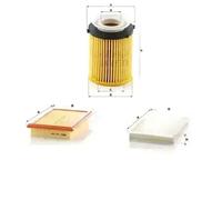 Juego de filtros MERCEDES-BENZ GLC (X253), GLC Coupe (C253), KLASA C (W205), C