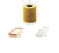 Juego de filtros MINI CABRIO R57 II, CLUBMAN I, CLUBVAN, COUNTRYMAN I, COUPE