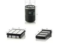 Juego de filtros MITSUBISHI PAJERO I MANN FILTER