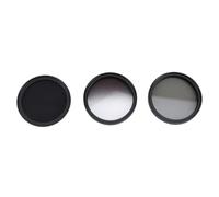 Juego de Filtros ND CPL GND Compatible con Cámara, Kit de Filtro de Densidad Neutra Polarizador ND8 UV GND 3 en 1, Vidrio óptico HD, Marco de Aleación de Aluminio, Filtro ND (49mm)