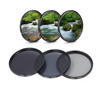 Juego de filtros ND, HD Recubrimiento multicapa Anti sobreexposición Anti luz dispersa Anti arañazos ND2 ND4 ND8 Filtros para accesorios de disparo (67mm)