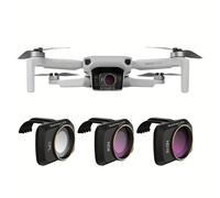 Juego de filtros ND para lentes CPL ND8 ND16 Multi Recubiertos Combo Lente de cámara compatible con DJI Mini/Mini 2/Mini SE/ Drone (3 piezas)