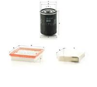 Juego de filtros NISSAN MICRA III, NOTE I MANN FILTER