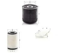 Juego de filtros NISSAN NP300, PICK UP MANN FILTER