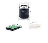 Juego de filtros NISSAN QASHQAI II MANN FILTER