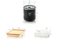 Juego de filtros OPEL COMBO, COMBO Furgon/minivan, CORSA C, TIGRA TwinTop MANN