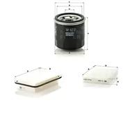 Juego de filtros OPEL, SUZUKI AGILA B, SPLASH MANN FILTER