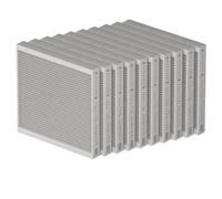 Juego de filtros para polvo grueso ComfoAir Fit 100 ISO Coarse 65%, 10 unidades de Zehnder - 400100175