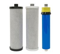 Juego de filtros pre y post de repuesto con membrana 50GPD compatible con el sistema de agua potable Rainsoft Reverse Osmosis Ultrefiner II Premium, no es compatible con el modelo UF50T