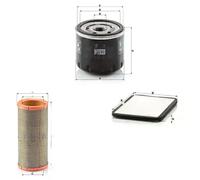 Juego de filtros RENAULT MEGANE I, MEGANE Scénic VAN (JA0/1_) MANN FILTER