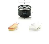 MANN-FILTER Filtro de aire C 3042/1 – Cartucho filtrante para RENAULT Twingo y Clio